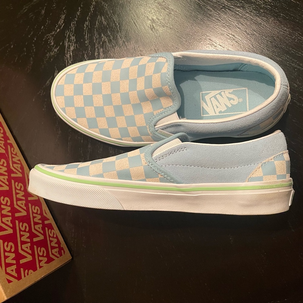 Vans Classic Suede Checkered Slip On Shoe - Picture 2 of 7